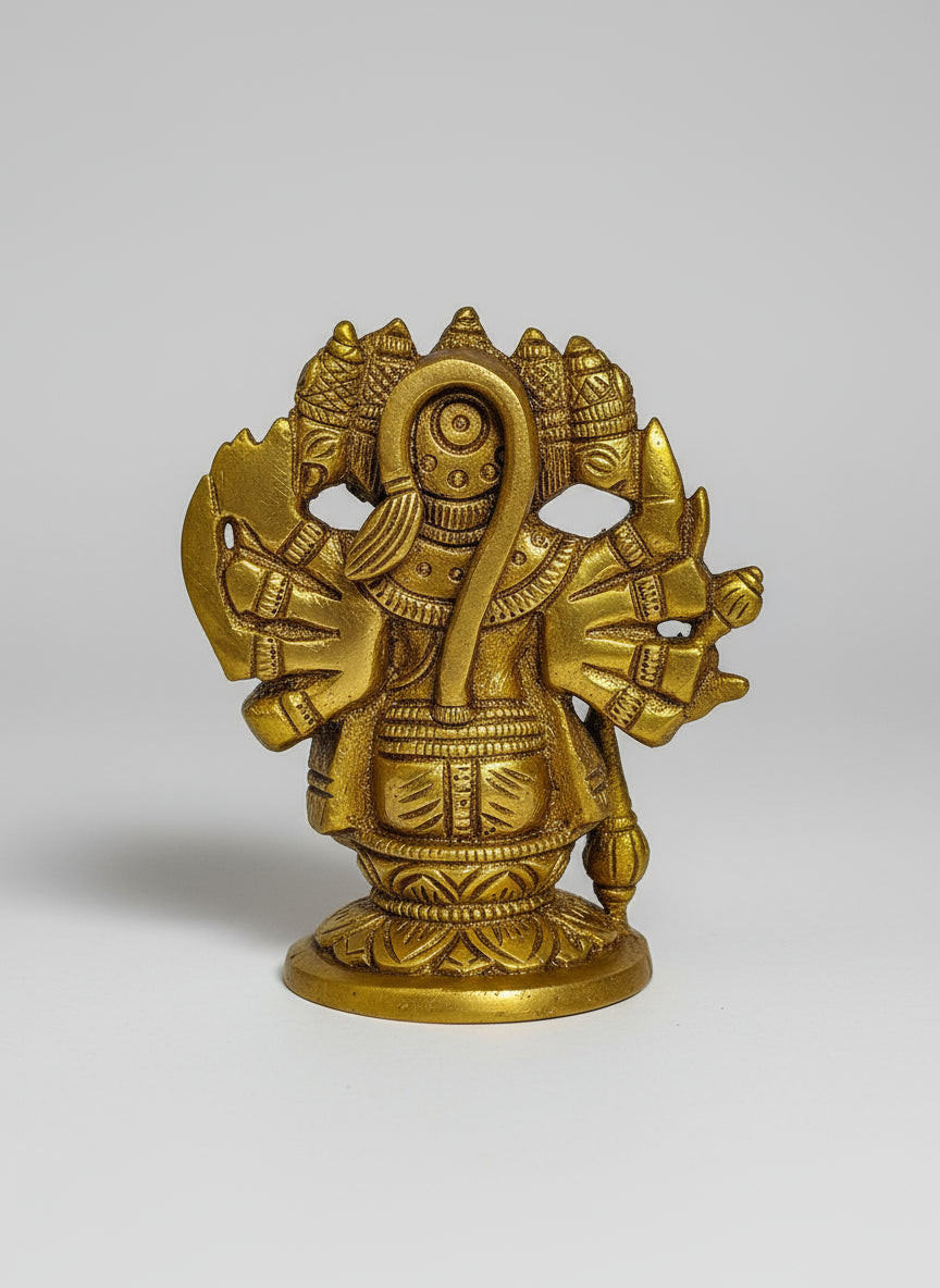 Brass Small Hanuman panchmukhi Statue